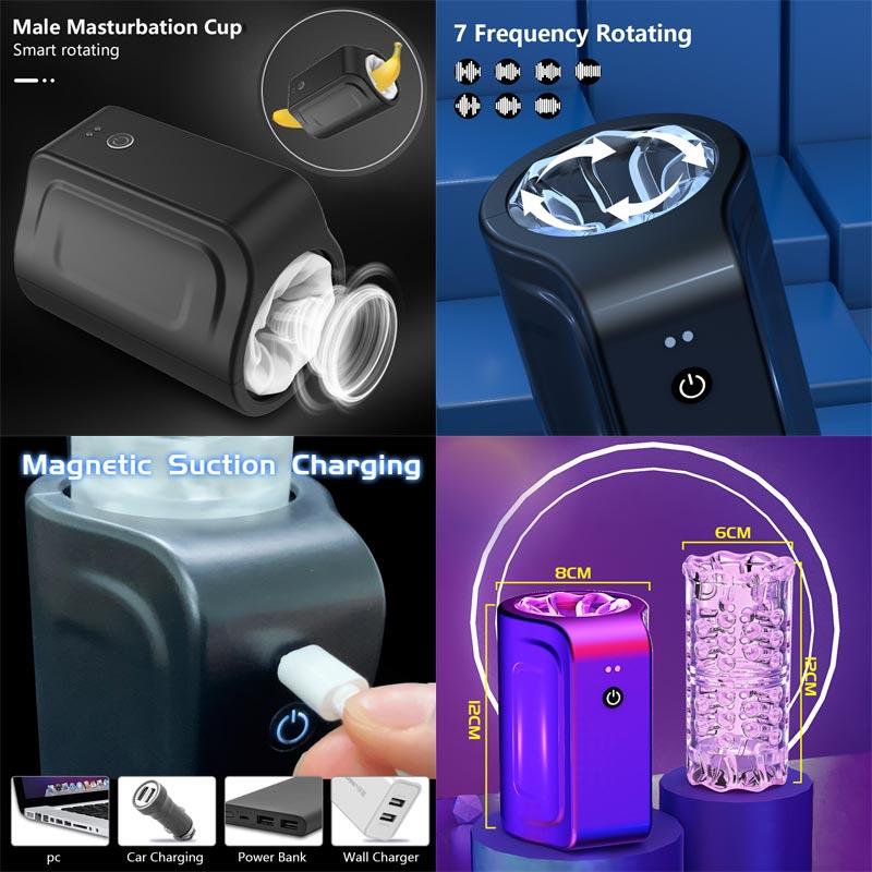 Rechargeable Male Masturbator 18 Insert Men's Accessories Soft Industrial Masturbation Male Masturbator 18 Women Vibrator