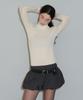 THEPORTA Classic Wool High Neck T-Shirt, White