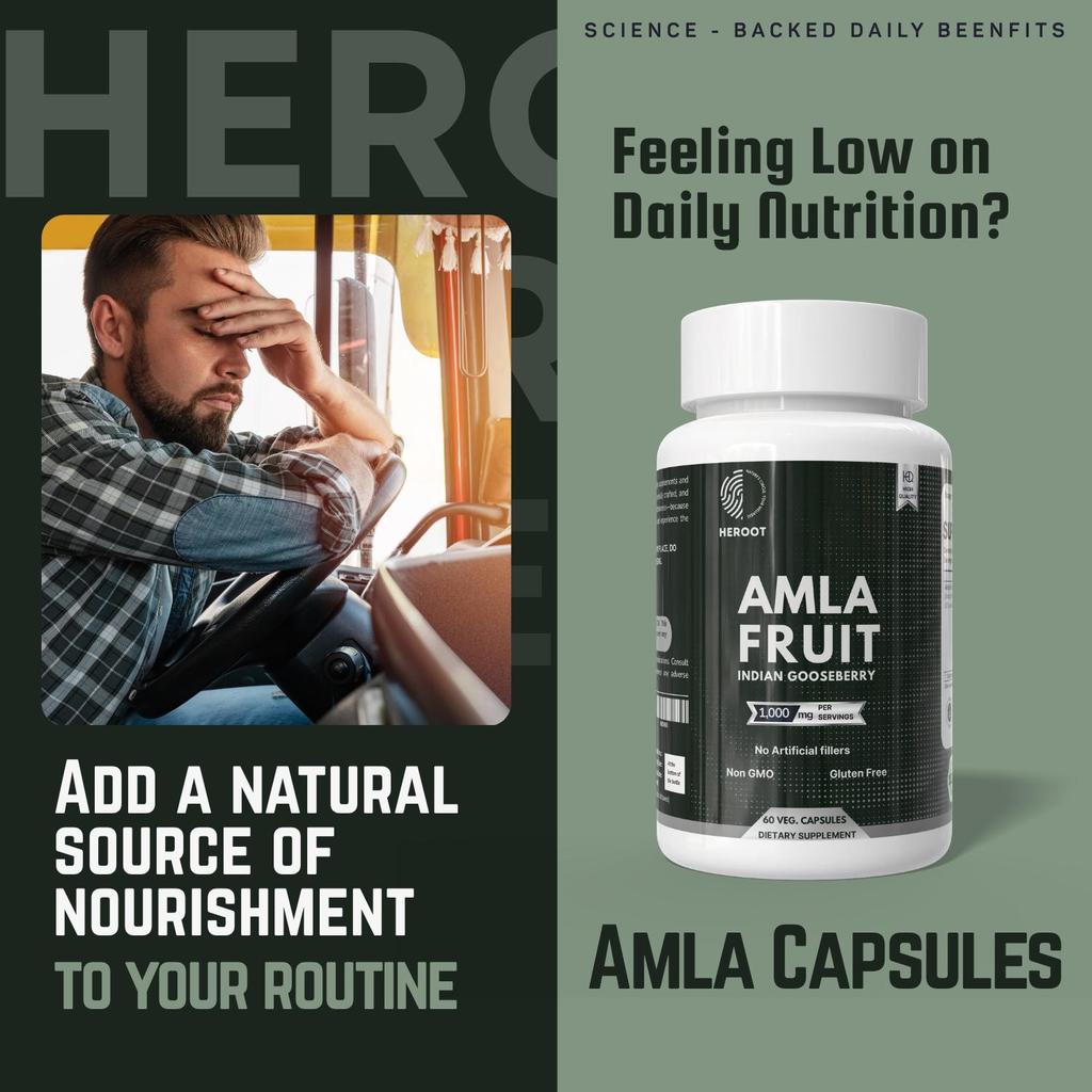Amla (Indian Gooseberry) Extract Capsules | 500 Mg | 60 Count