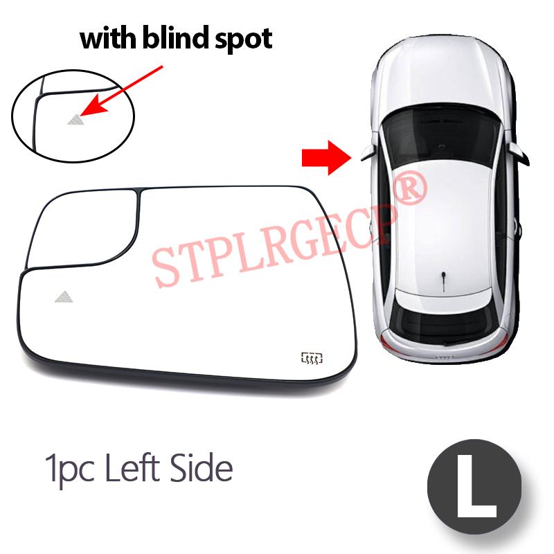 For Dodge RAM 1500 DT 2019-2024 Auto Car Left or Right Heated Clear Rear View Side Mirror Glass Lens Blind Spot Accessorie LH RH