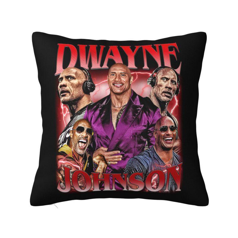 Dwayne The Rock Johnson Collage Cushion Cover X Cm Polyester Soft Throw Pillow Case For Sofa Home Decoration Pillowcase