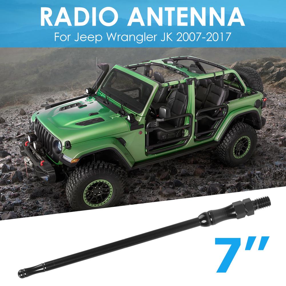 7 Inch AM FM Radio Antenna Car FM Radio Modified Antenna AM FM Radio Signal Aerials for Jeep Wrangler JK 2007-2017 Accessories