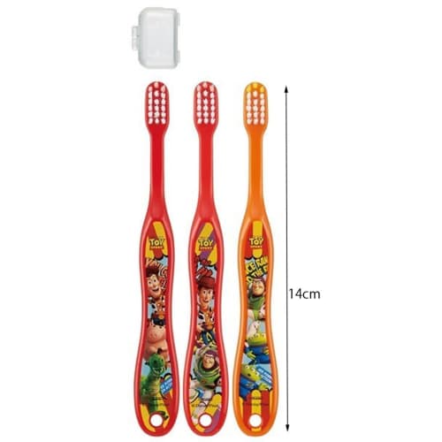 Skater Toothbrush, for Preschoolers (Ages 3-5), Medium Bristles, Set of 3, Toy Story 15 Disney TB5T