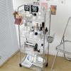 Multi Layer Clear Rolling Cosmetic Organizers Mobile Storage Cart For Bedroom Bathroom Makeup Essential