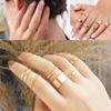 Minimalist Stacking Ring Set, Chic Twist Pinky Promise Rings for Women, Anti Allergy Stainless Steel Metal Wedding Bands Jewelry