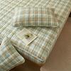 High-Quality Quilted Plaid Mattress Cover,Mattress Protector,- Antibacterial, Breathable,Comfortable for Fresh Sleep Experience