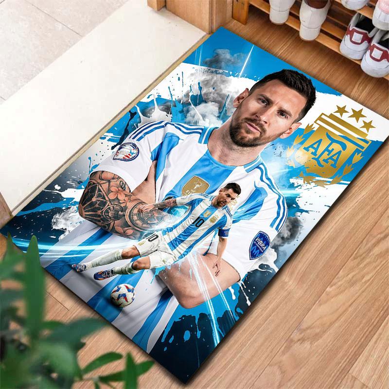 Lionel Messi Carpet Rug for Living Room Bedroom Home Sofa Decoration,Kids play Non-slip Floor Mat