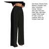 Women Pants Straight Wide-Leg High-Waisted Slimming Trousers Solid Color Loose Fit Dress Pants Workwear