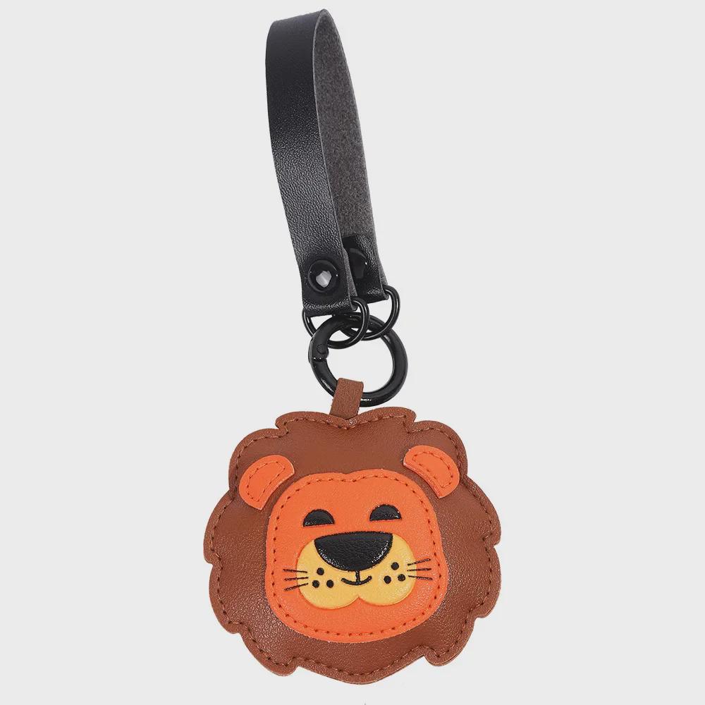  ميدالية مفاتيح بتصميم باندا شيبا إينو أسد جلد PU لطيف إبداعي للحقائب