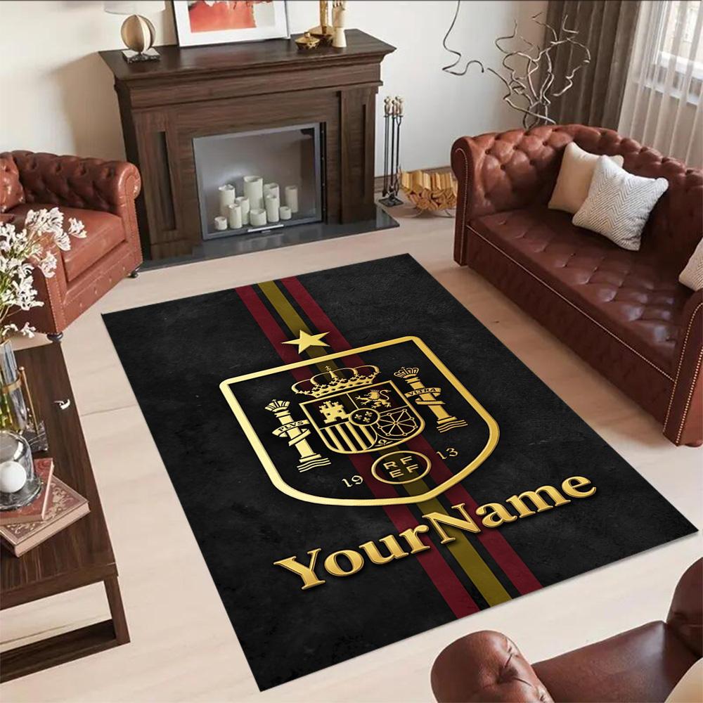 Atletico Madrid Customize Text Carpet Perfect for Outdoor Hallway Game Room Dormitory Anti-slip Rug Decorate Offices