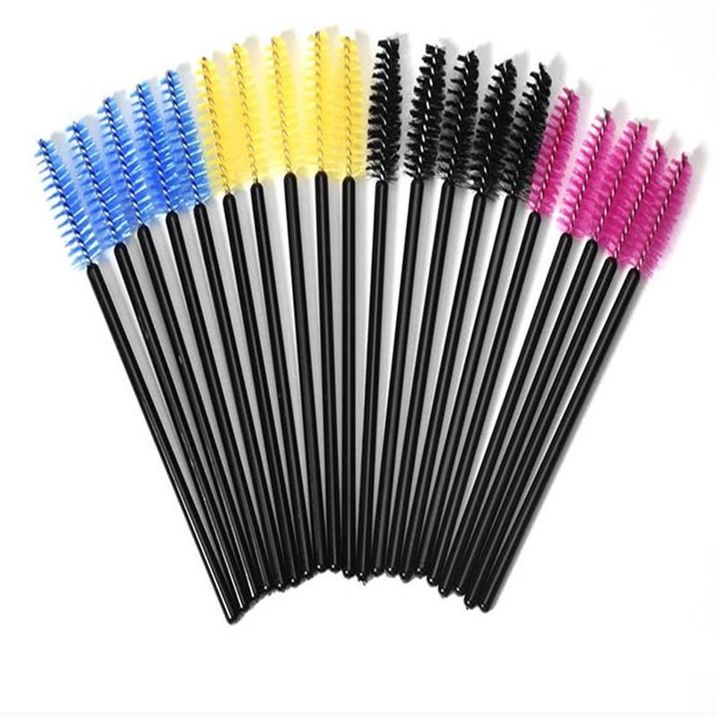 50pcs/Set Artificial Fiber One-Off Disposable Eyelash Brush Makeup Brush Best MakeUp Brush Beauty Cosmetic Tools