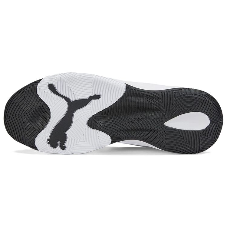 Puma Rebound Future Evo Core Fabric Leather Mid-Top Retro Basketball Shoes Unisex sneaker Black White 386379-01