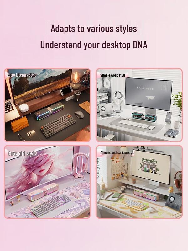 Dianyin Gaming PC Speaker with RGB and Bluetooth CN plug (adapter included)