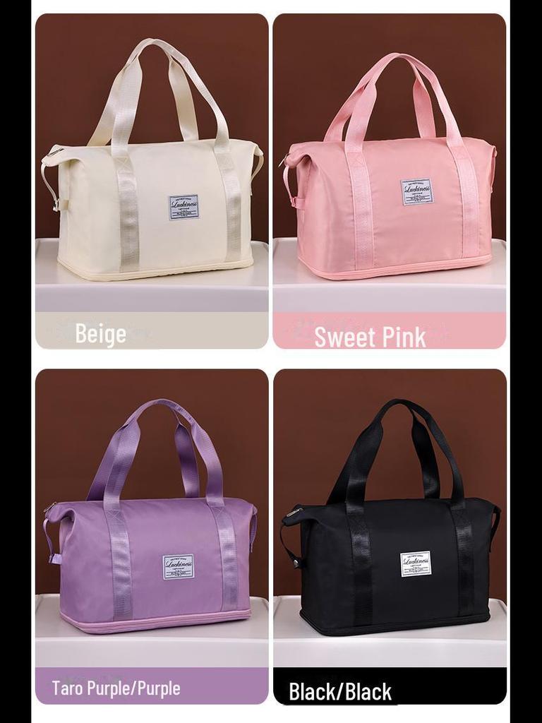 Geantă de călătorie din pânză Oxford de mare capacitate, cu separare între umed și uscat, pentru sport și fitness