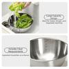 Durable 304 Stainless Steel Kitchen Drain Basket Reusable Round Kitchen Oil Filter Pan Filter Tray