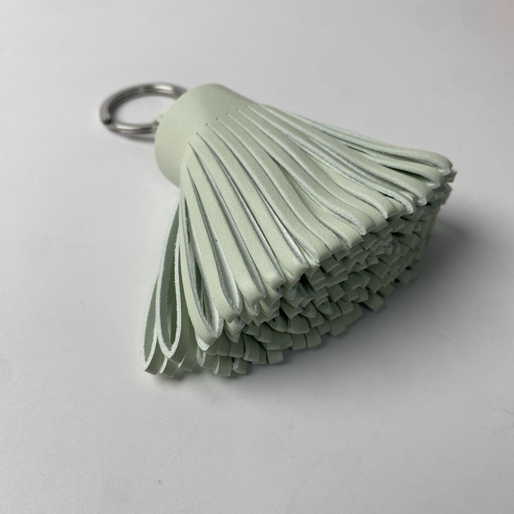 Used HERMEScharm Mint Green Leather Women