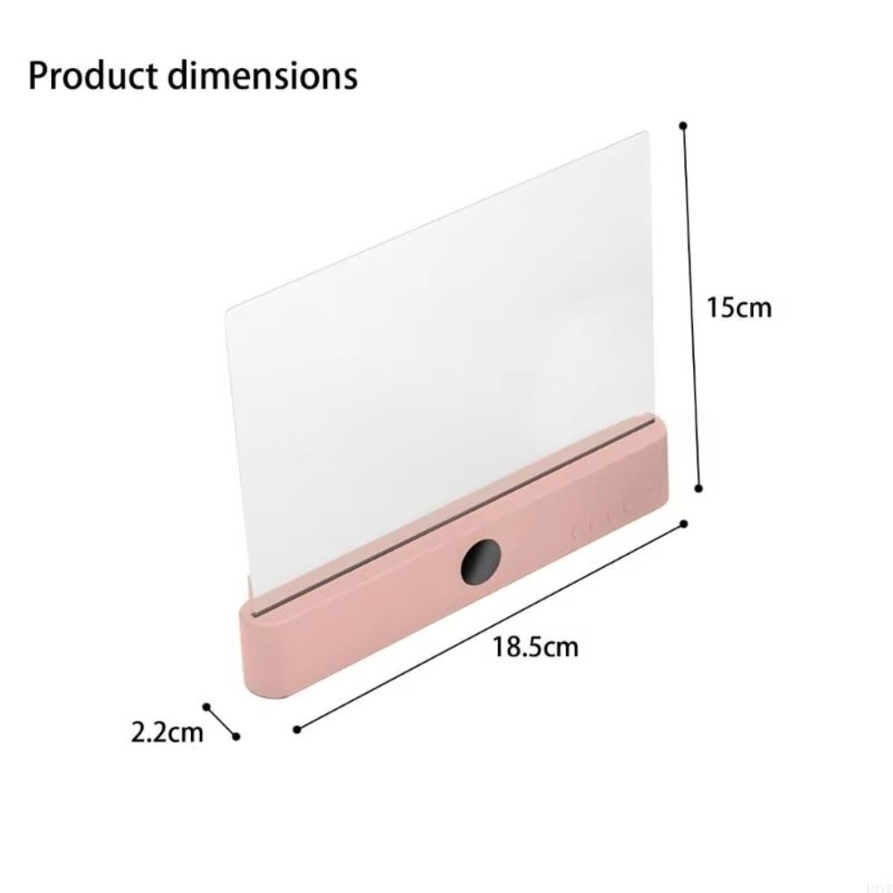 Rechargeable Reading Lamp 3 Color Modes Timer Function LED Book Light Dimmable Clear LED Panel Book Light Reading At Night