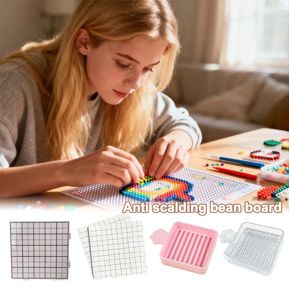Gifts Handmade Perler Beads Baking Board Strikethrough DIY Accessories Perler Beads Template 2.6mm Iron-on Mat