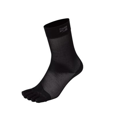 Finetrack Dry Layer Inner Socks, Five-Toe Regular (Unisex) FSU0225 (JP, Alphabet, L, Black)