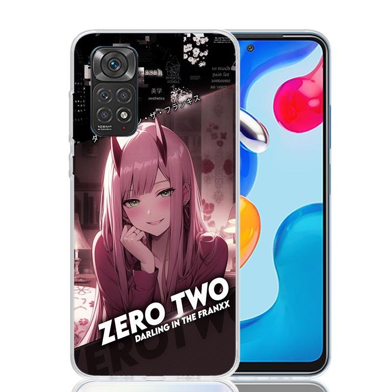 DARLING FRANXX Z-Zero Two Phone Case For Xiaomi Redmi Note 15 14 13 12S 12 Pro Plus 11S 11E 11 11T 10S 10 Art Soft Pattern Cover