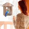 Window Birdhouse Hanging Wood Bird Nest for Cardinals Finch Garden Decor
