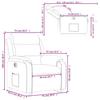 Recliner Chair with Lift Assistance Electric Brown Fabric