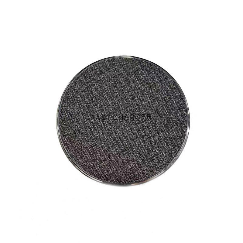 30W Ultra-Thin Aluminum Wireless Charger - 15W Fast Charging Fabric Texture