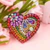 5pcs DIY Diamond Painting Keychain Full Drill Love Resin Bag Pendant Decoration