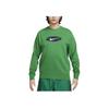 Nike Sportswear Men's French Terry Crewneck Sweatshirt Aloe Verde Midnight Navy FZ4729-399