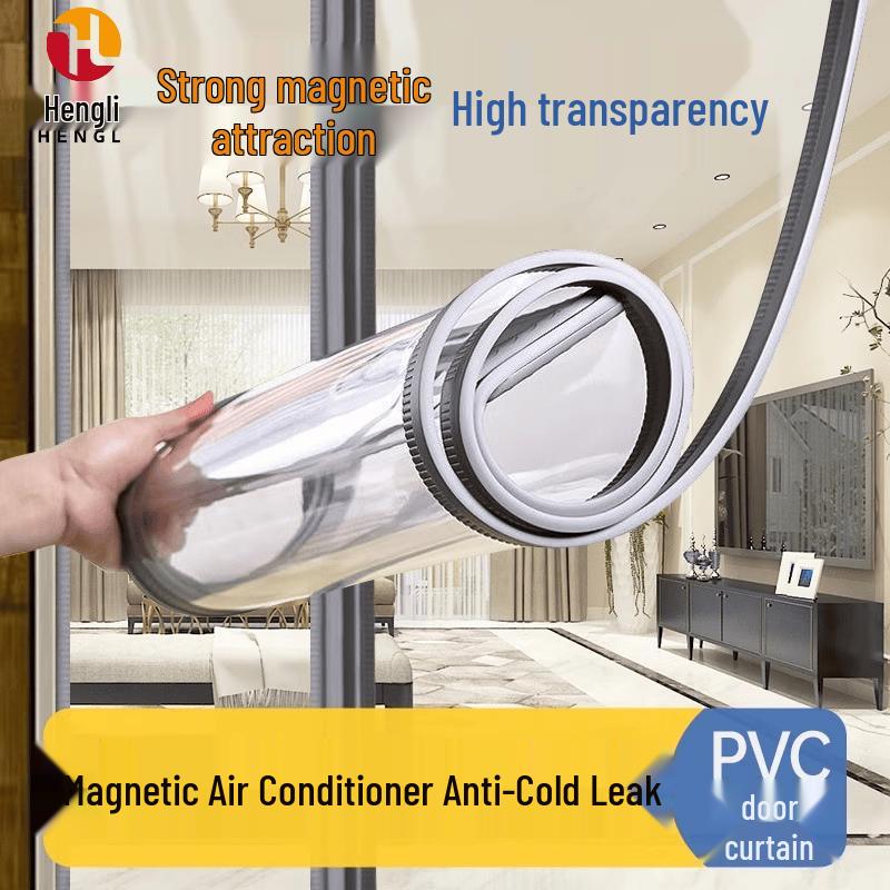 Hengli Magnetic Self-Adhesive PVC Soft Transparent Door Curtain