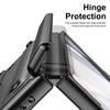 Luxury Leather Hinge Phone Case for Samsung Galaxy Z Fold 7 6 5 4 3 Screen Glass S Pen Slot Shockproof Cover for Galaxy Z Fold 6