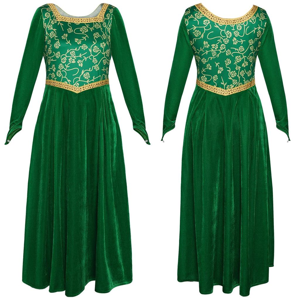 Anime cosplay costumes, anime cosplay costumes, ladies' green dresses, princess dresses, uniforms, Halloween party costumes