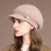 Ladies Hat New Autumn and Winter Wool Hat Thermal Cap Middle-aged and Elderly Mother Knitted Hat