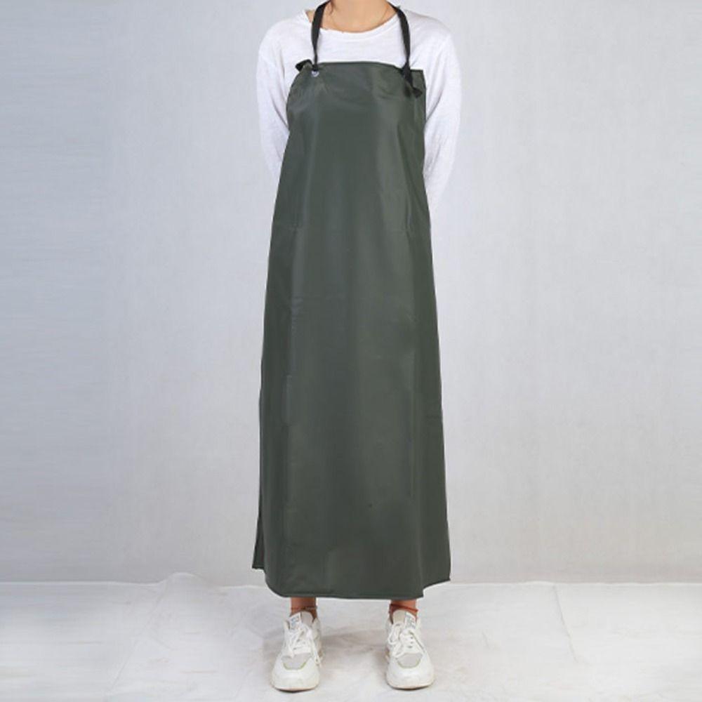 Waterproof PVC Apron Thickened Catering Work Clothes Reusable Kitchen Cooking Apron  Men Women