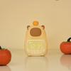 USB Rechargeable Capybara Night Light Charging ABS Capybara Alarm Clock Capybara Shape Temperature Display Bedside LED Clock