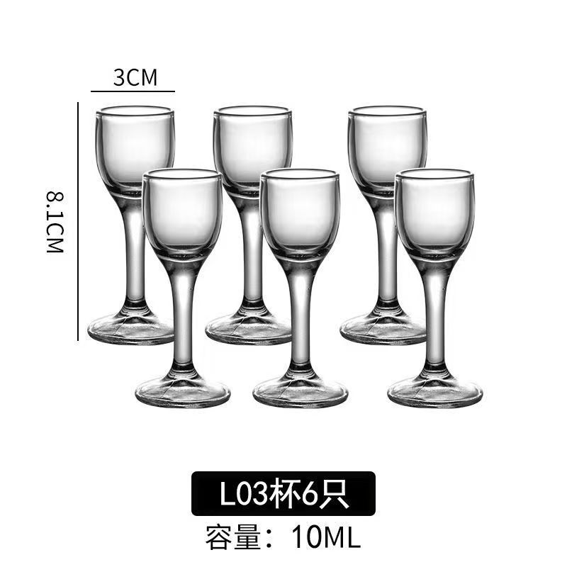 6pcs Bar Sets Crystal Wine Glasses Brandy Snifters Creative Spirits Mini Cup Party Drinking Charming Shot Glasses Barware