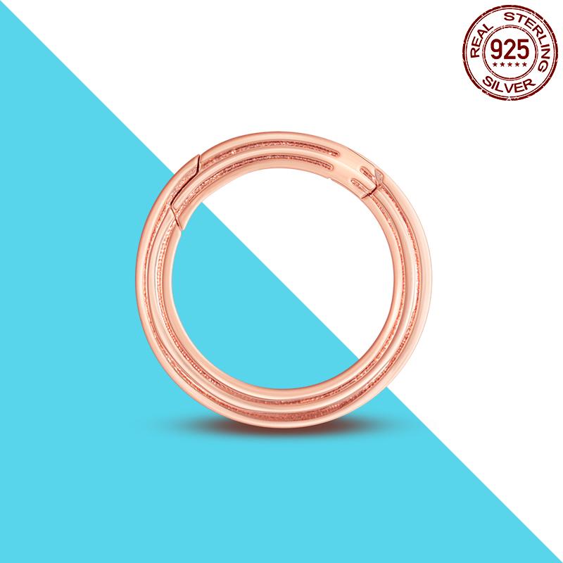 925 Silver Me Series Eye Medallion Pendant Charms for Bracelet Necklace DIY Link Earring Styling Two-ring Connector Jewelry