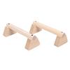2Pcs Beech Wood Push Up Bars Stand Wooden Balance Beam Exercise Equipment for Home Use 25cm   9.8in