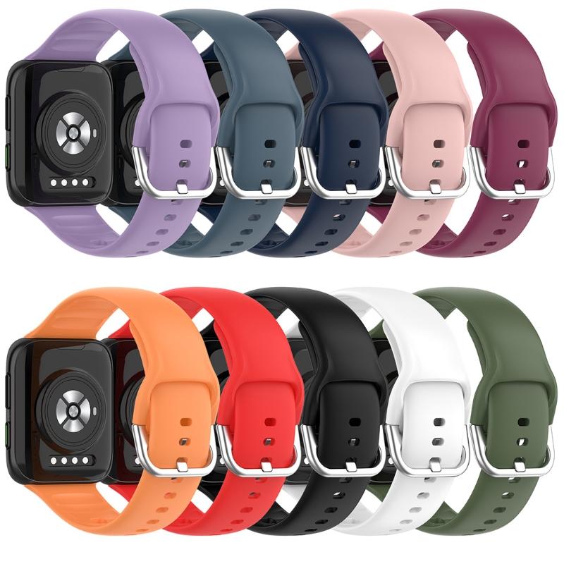 Suitable for  Watch2 42/46mm Durable Sweatproof Adjustable Fashion Silicone Wristband Link Bracelet Watch Band Strap