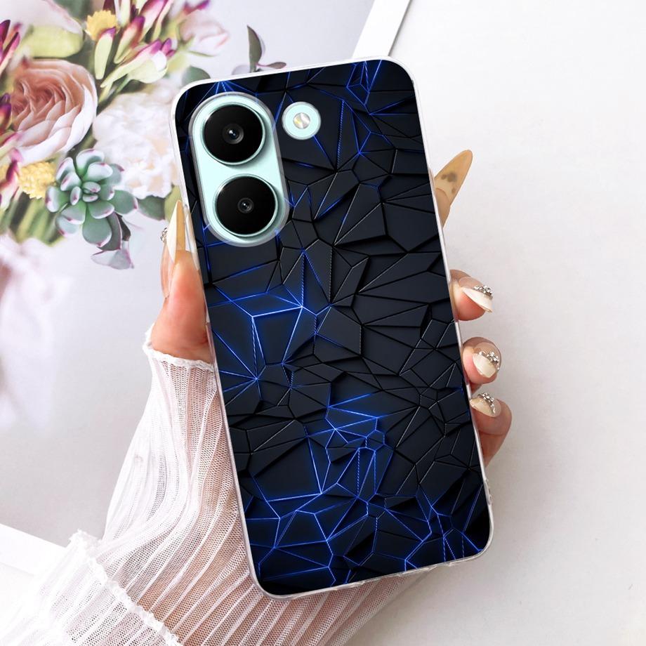 Flower Cartoon Fashion Design Clear Phone Case For Xiaomi Poco X8 Pro Max Redmi Turbo 5 Max Capa Soft Silicone Back Cover Coque