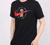 Nike T Shirts Men's Black Crew Neck Moderate Straight Fit CZ3575-010
