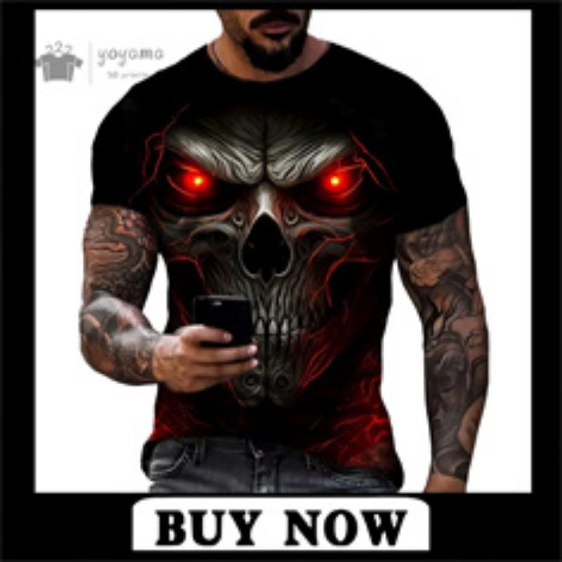 3D Painting Short Sleeve Tee Summer Outdoor Men's Tops Fashion Round Neck Men's T-Shirts New Vintage Oversized Men's Clothing