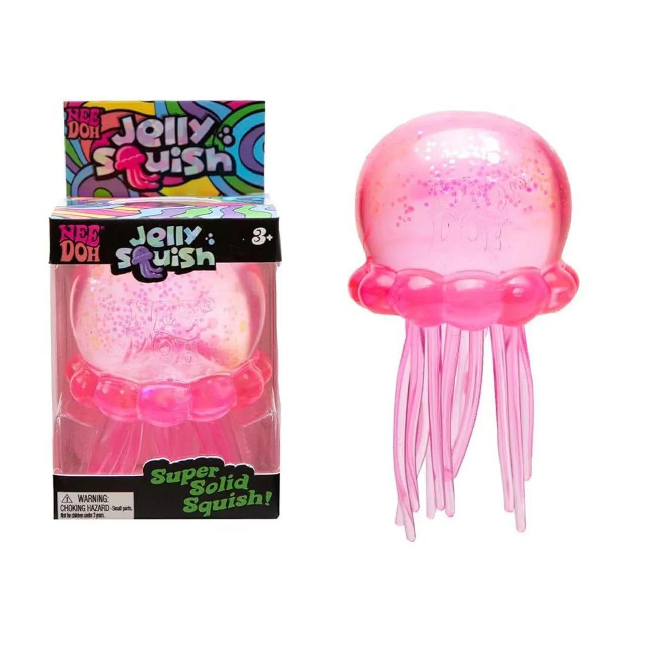 Jellyfish Model Indoor and Outdoor Squeezing Toy Blind Box Simulation Jellyfish Pressure Ball Soothing Plush Toy Office Gift