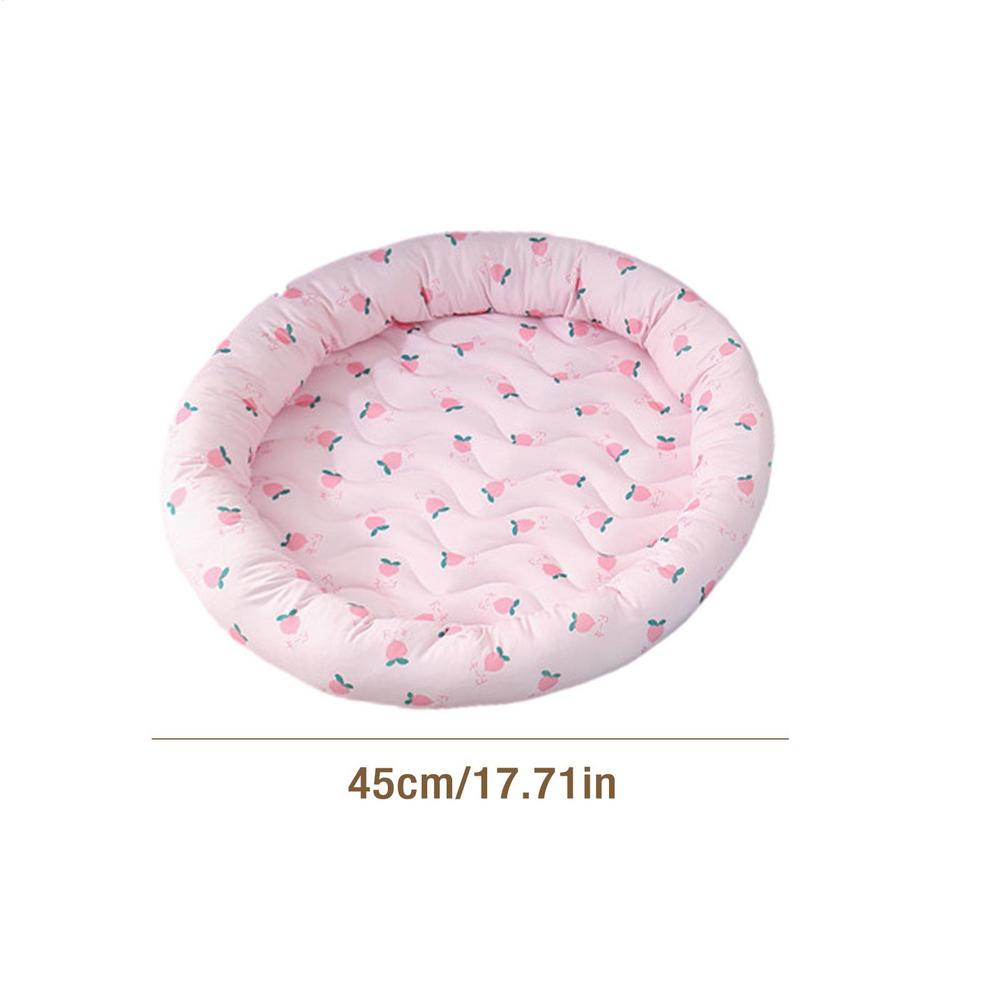 Round Pet Cooling Mat Summer Pet Cooling Pad Cat cooling mat dog mat ice silk cool pet mat Pet Supplies for Hot Weather