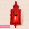 Bbq Pig Balloon Summer Outdoor Bbq Party Balloon Beer Vegetable Theme Aluminum Film Balloon Set Sauce Bottle