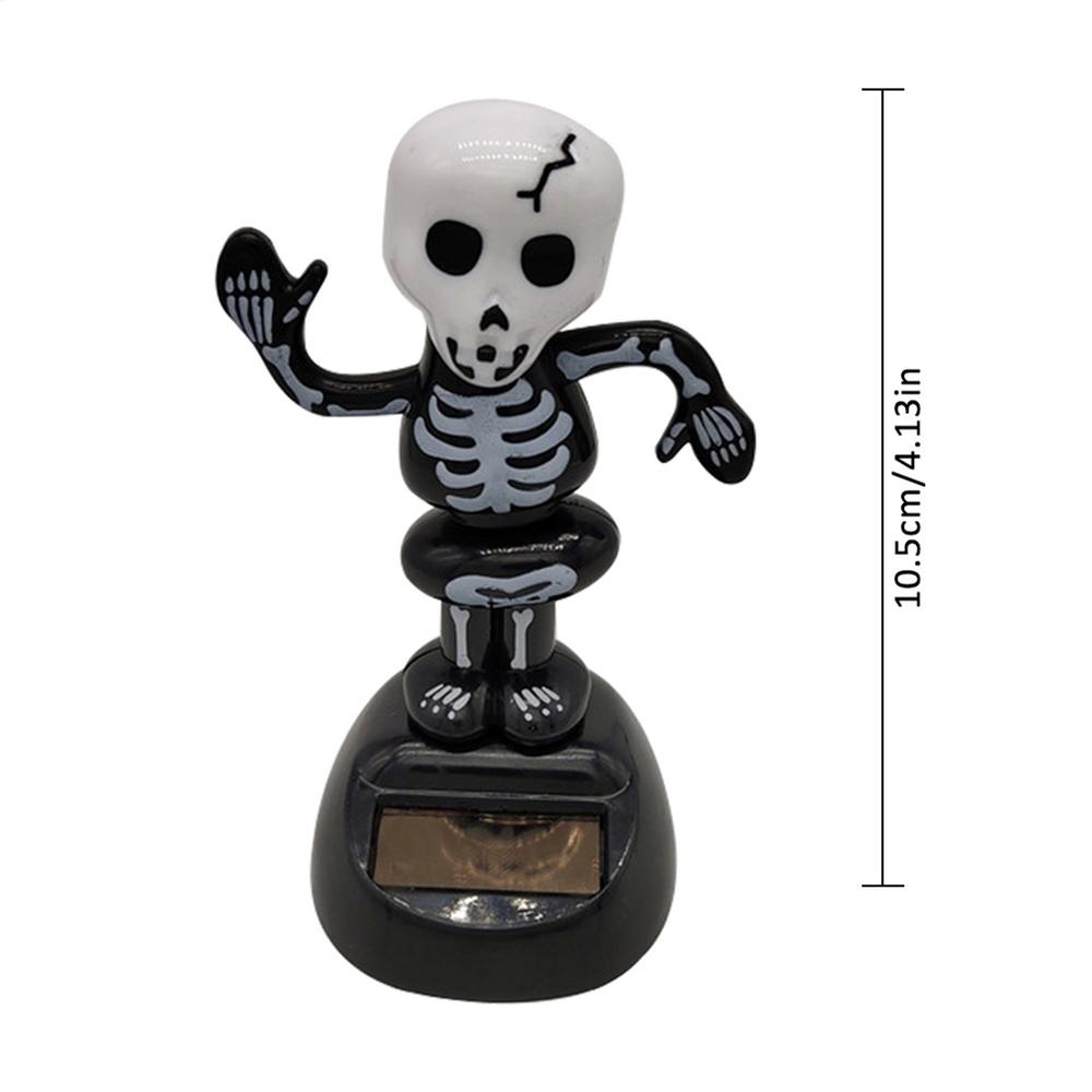 

New Halloween Gift High Quality Solar Creative Spoof Swing Doll Shaking His Head Car Decoration Car Interior Products