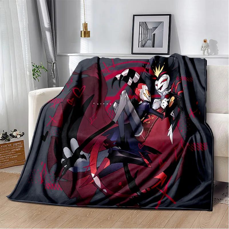 Helluva Boss Blitzo Adult Animation Soft Plush Blanket,Flannel Blanket Throw Blanket for Living Room Bedroom Bed Sofa Picnic Kid