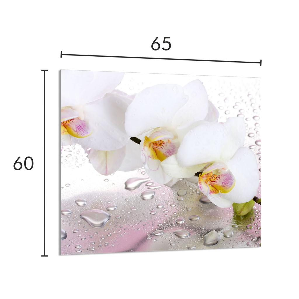 PANEL SZKLANY DO KUCHNI 65x60 Orchidea