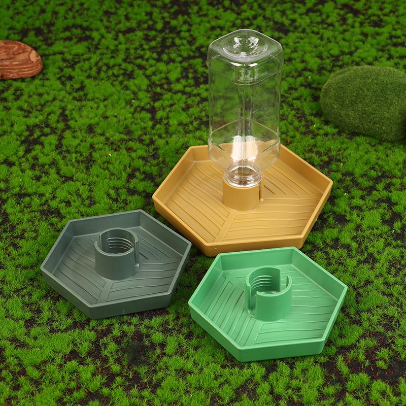 Reptiles Water Feeder Bowl Food Feeder Bottle For Reptiles Pet Antislip Automatic Dispenser For Lizards
