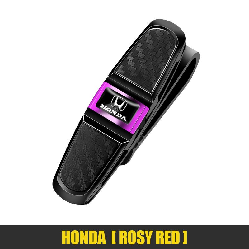 1Pcs Car Sun Visor Glasses Clip Ticket Card Storage Clamp For Honda CRZ Accord Civic FIT CRV Jazz HRV Vezel 5th City CRX Insight EC5